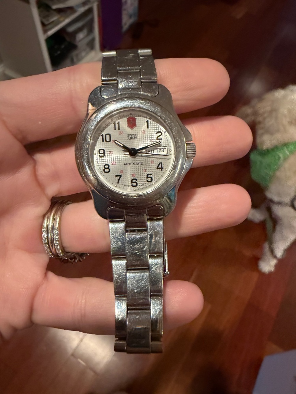 Vintage Stainless Steel Swiss Army Watch